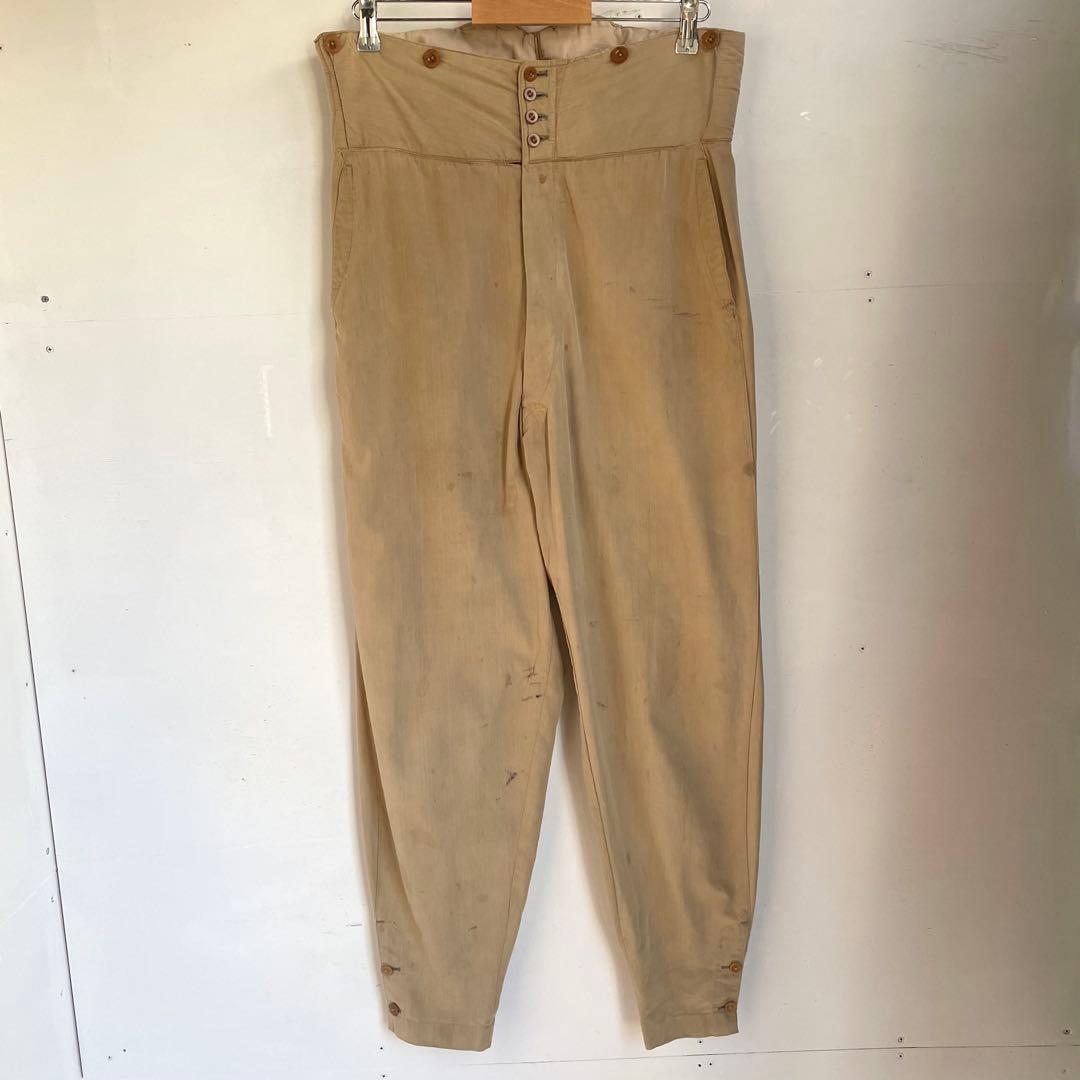 30s 40s フレンチ ワークパンツ ヴィンテージ 古着 ユーロ ヨーロッパ