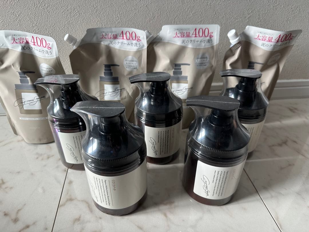 ココネクレイクリームシャンプー本体4＋詰替5 計9点セット