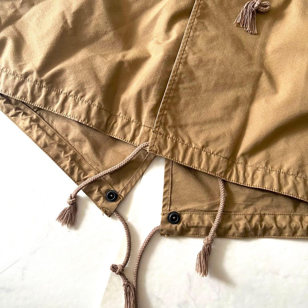 美品 ボンクラ モッズコート ミリタリー ブラウン ベージュ 38 ロング