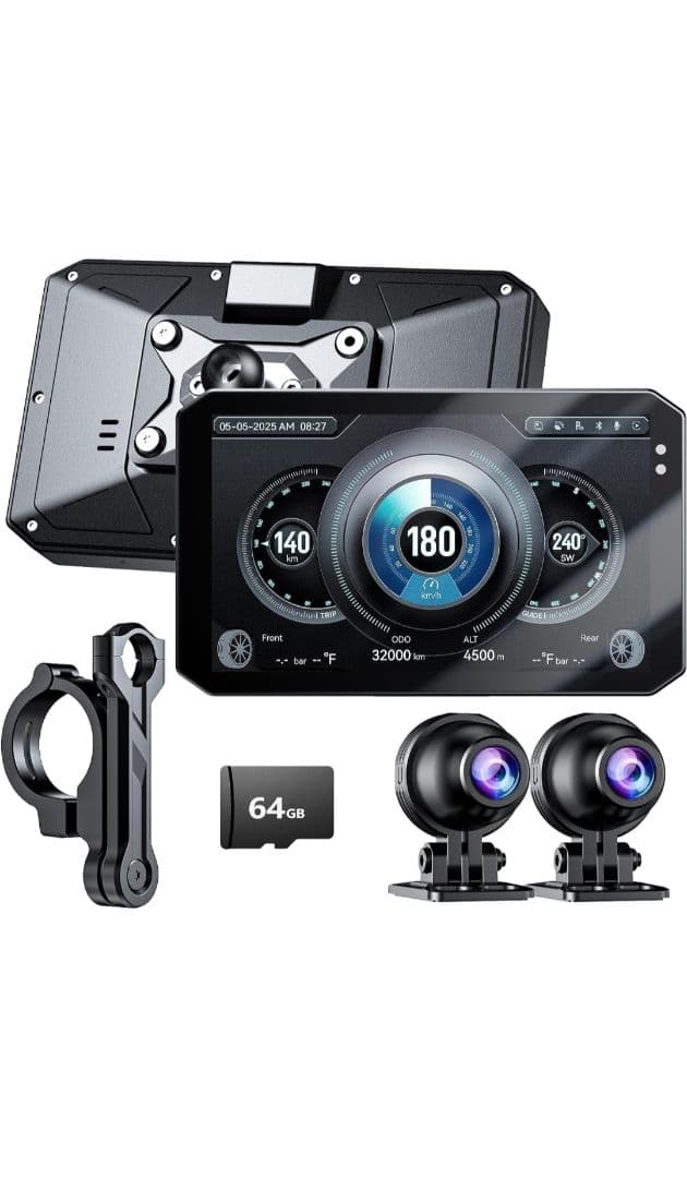 Changer バイク ドライブレコーダー　ディスプレイ付　CarPlay対応