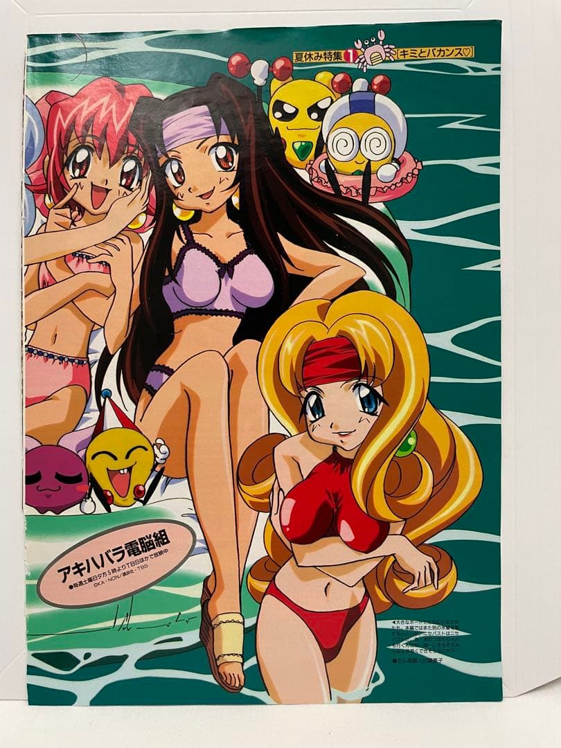 アニメディア　水着　サトシ　カスミ　タケシ　記事　切抜き　描き下ろし