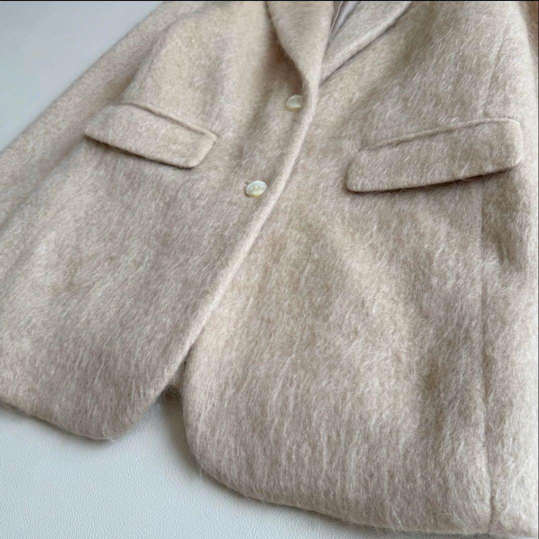 anuans モヘアシャギーテーラードジャケット