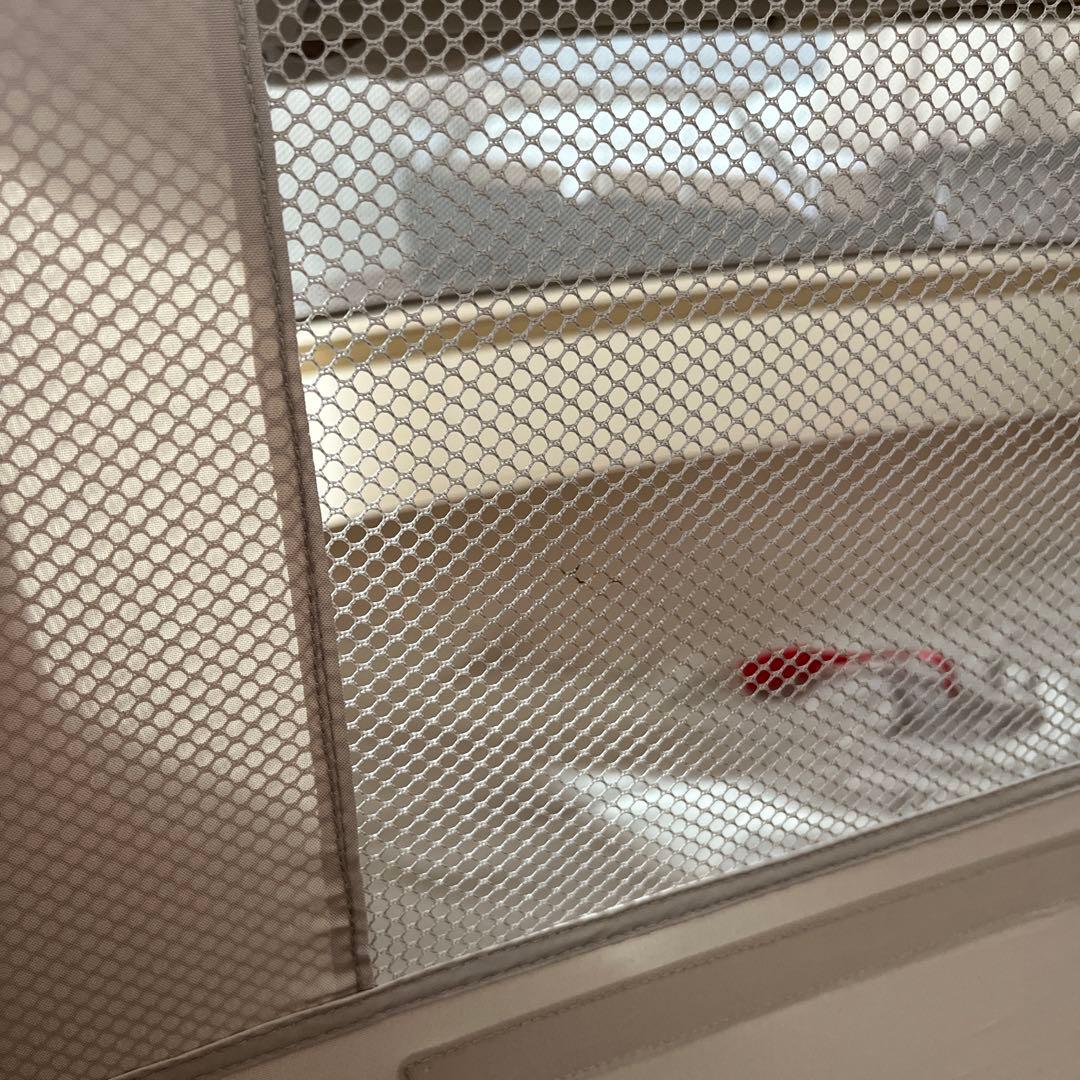 【ココネルエアー】ベージュ ベビーベッド 説明付き