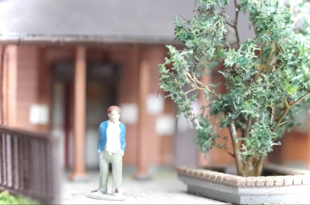 江ノ電 極楽寺駅 鉄道ジオラマ展示台 Nゲージ 鉄コレ 鉄道模型 bトレ