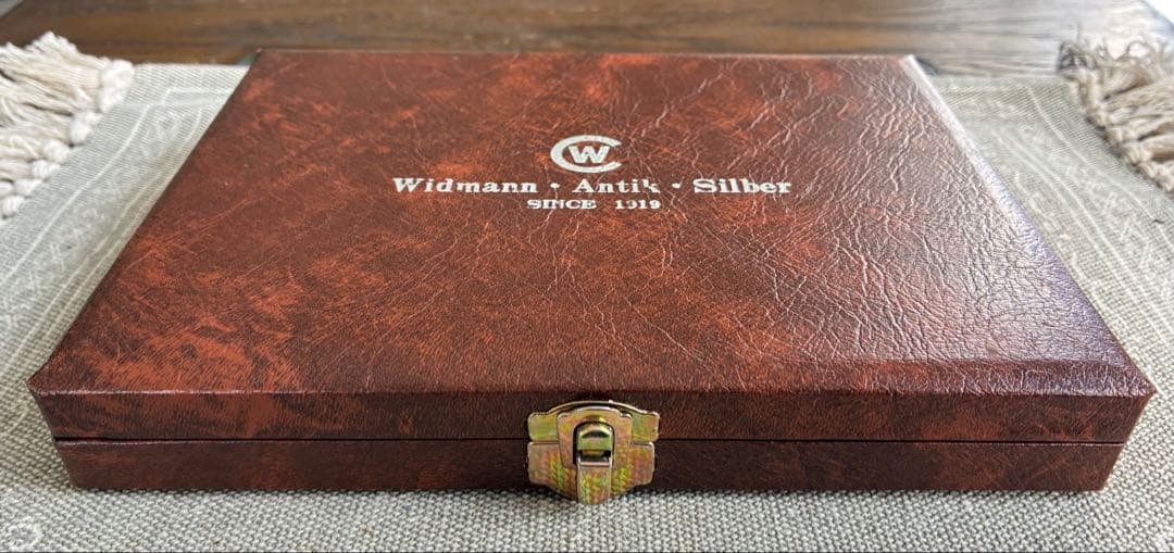 【希少】クリストフ ウィドマン銀製スプーン レザー調専用箱