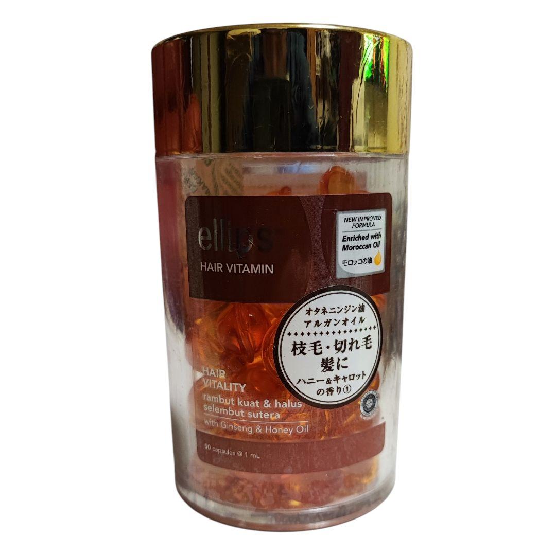 【みぃ】ellips ヘアーオイルオレンジ、 150粒、ブラック300粒