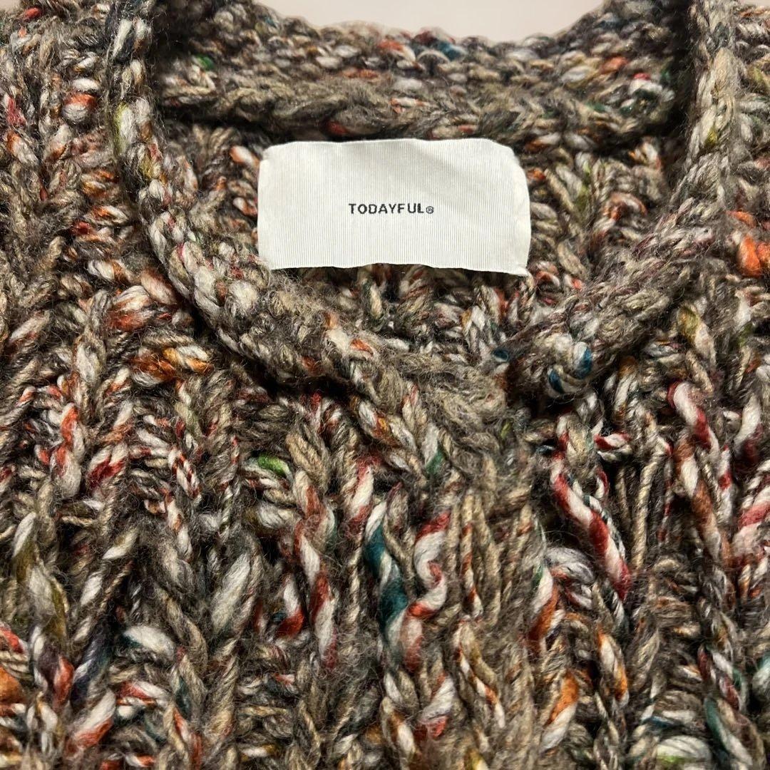 TODAYFUL トゥデイフル Mix Handknit Vest★ 24秋冬