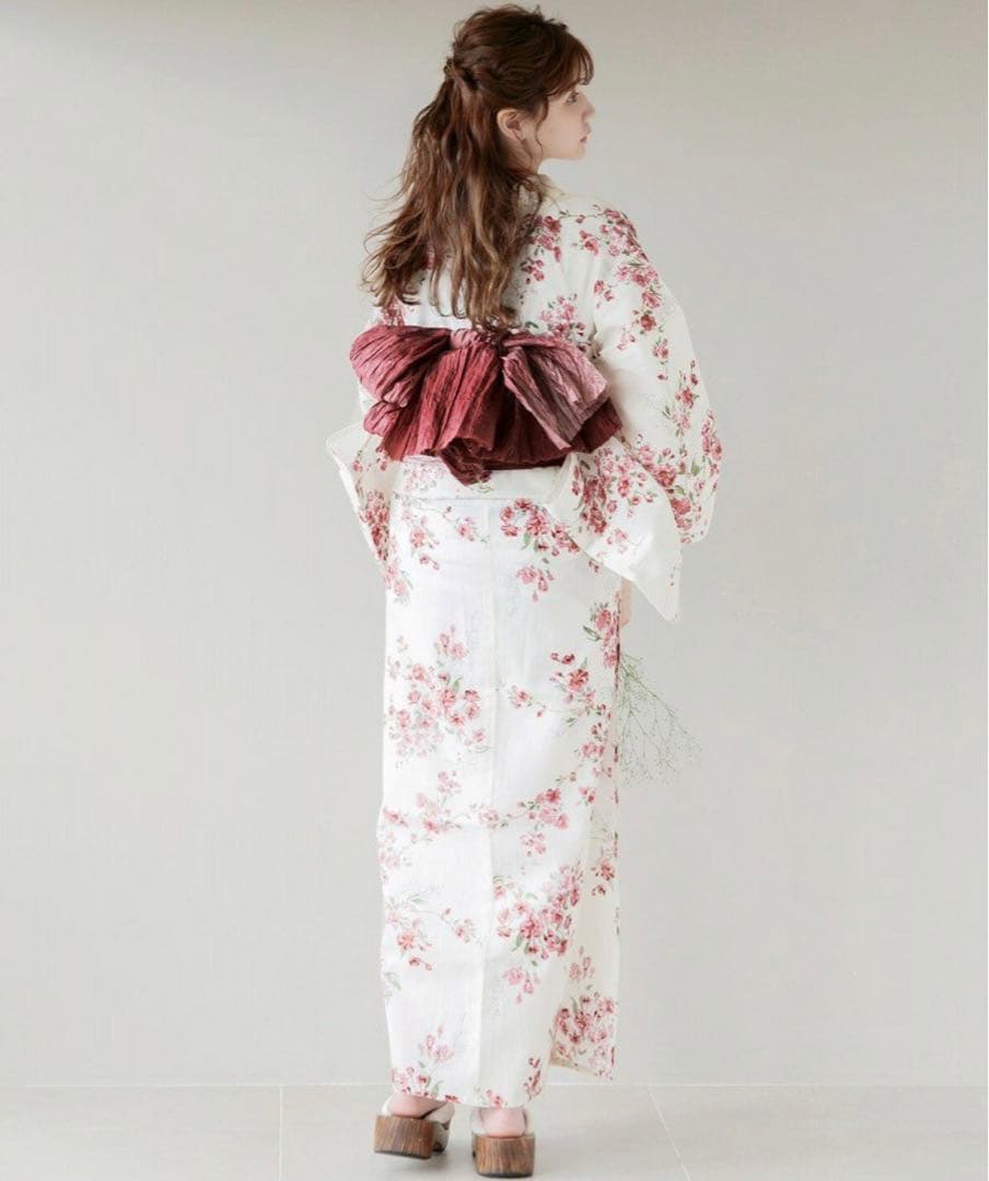 【新品未使用】Dita ディータ 初花月しらべ 浴衣5点セット 赤 ピンク