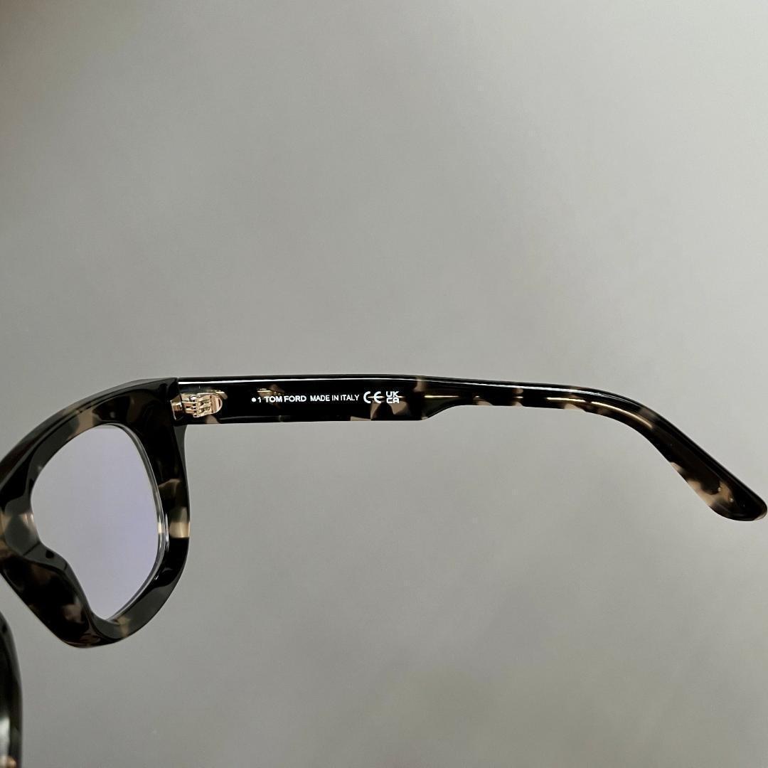 トムフォード メガネ ウェリントン グレー ブルーライトカット イタリア製