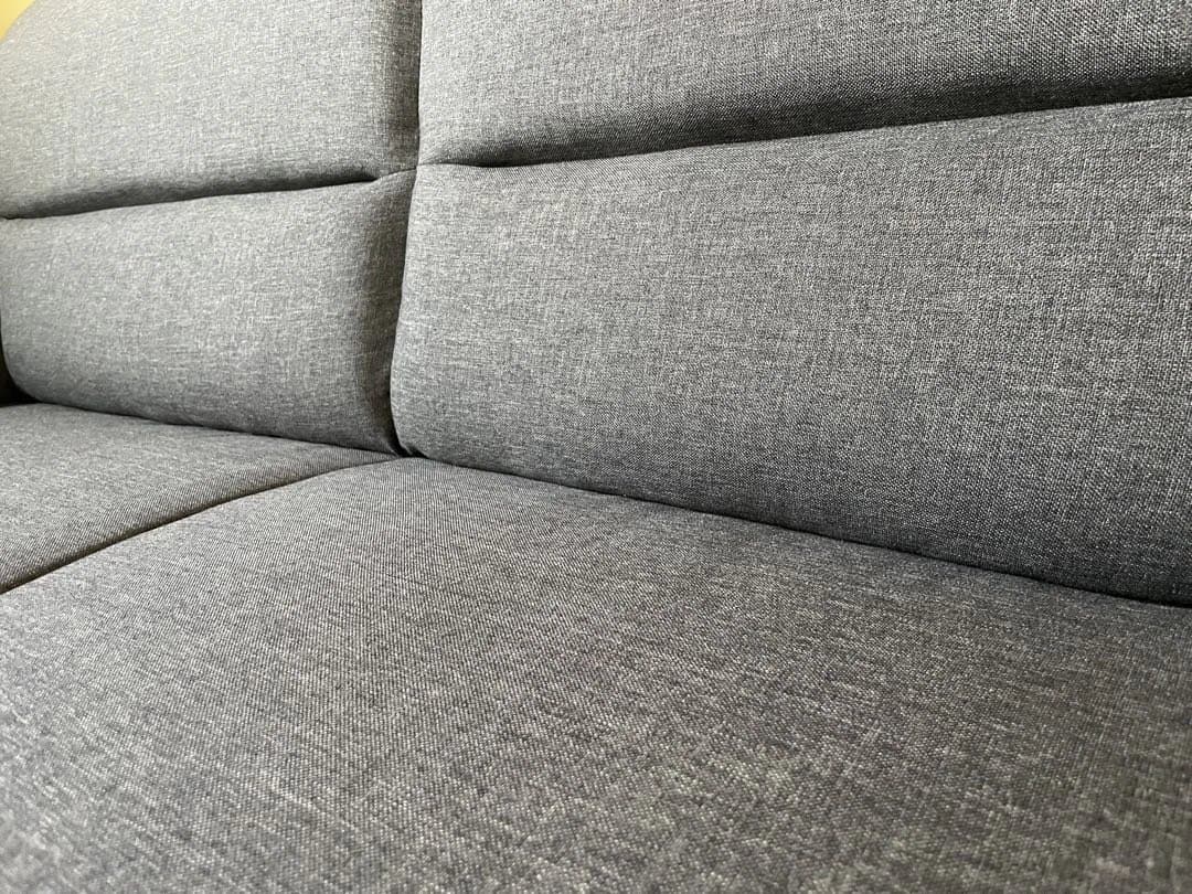 ファブリック 2人掛けローソファ