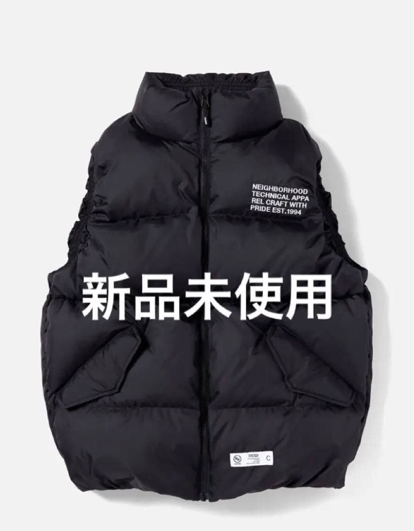 新品 22AW NEIGHBORHOOD DOWN VEST ダウンベスト 黒M