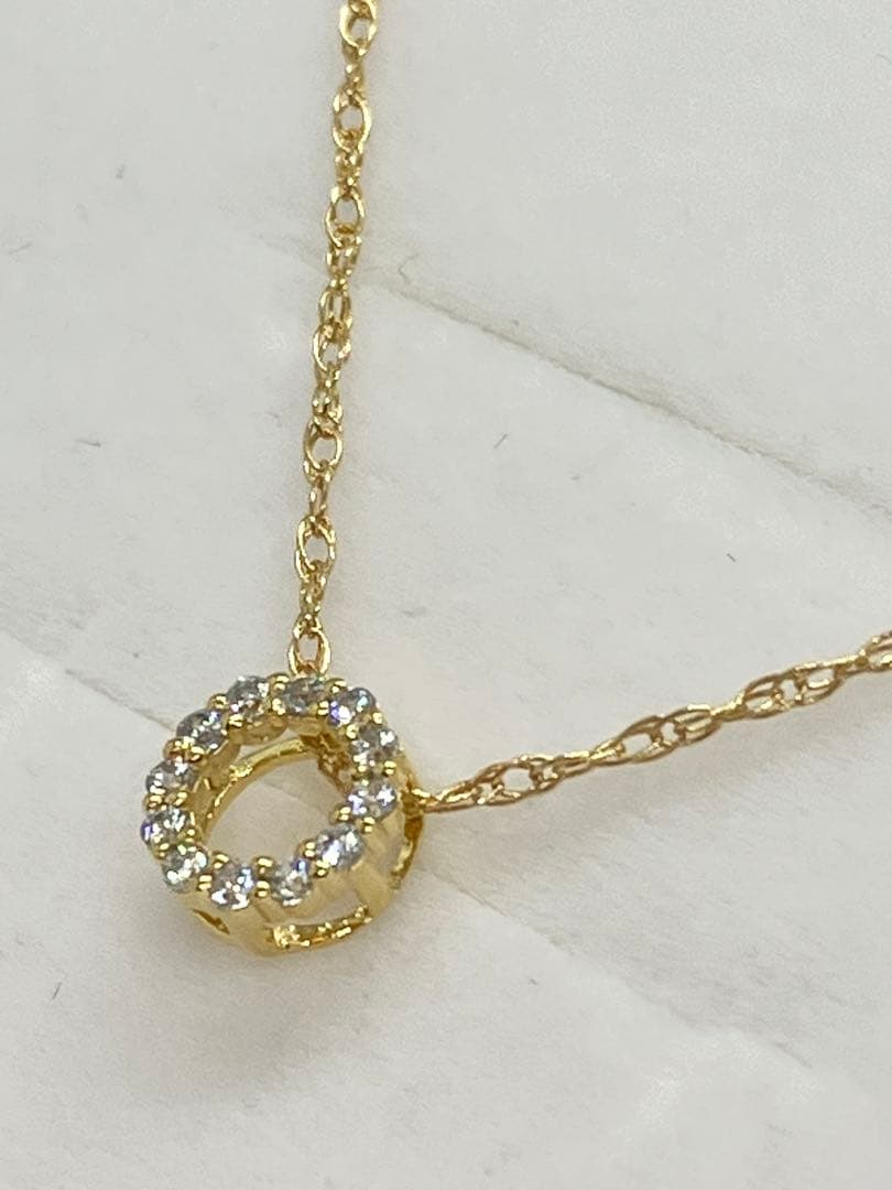 早い者勝ち! リング ダイヤモンド 0.2ct ネックレス K18 18金
