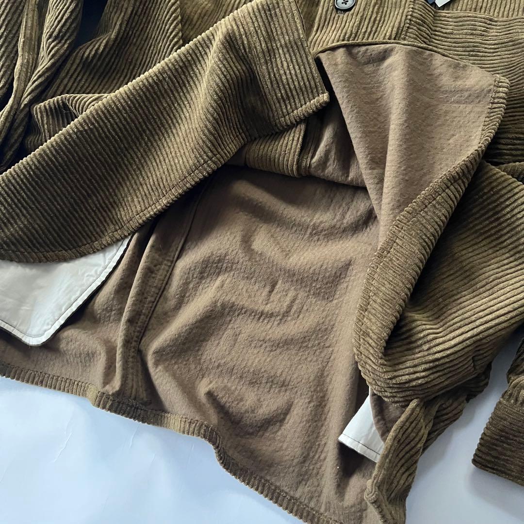 スティルバイハンド コーデュロイ シャツ ジャケット ブラウン 50 XL