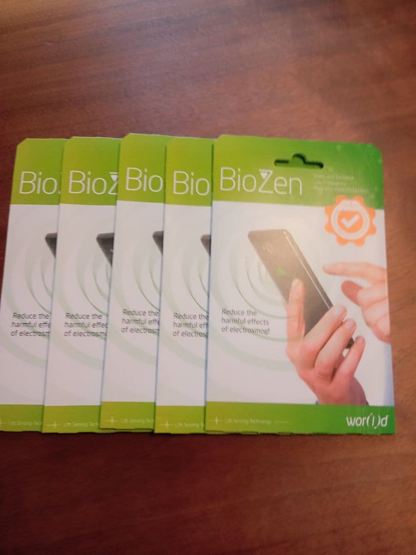 Biozen 電磁波軽減ステッカー(5枚)　 正規品・新品
