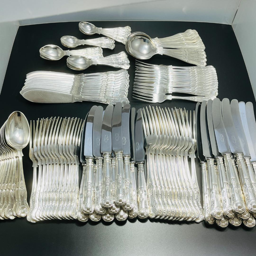 【Arthur Price】キングスパターンのディナーフルセット 135本組