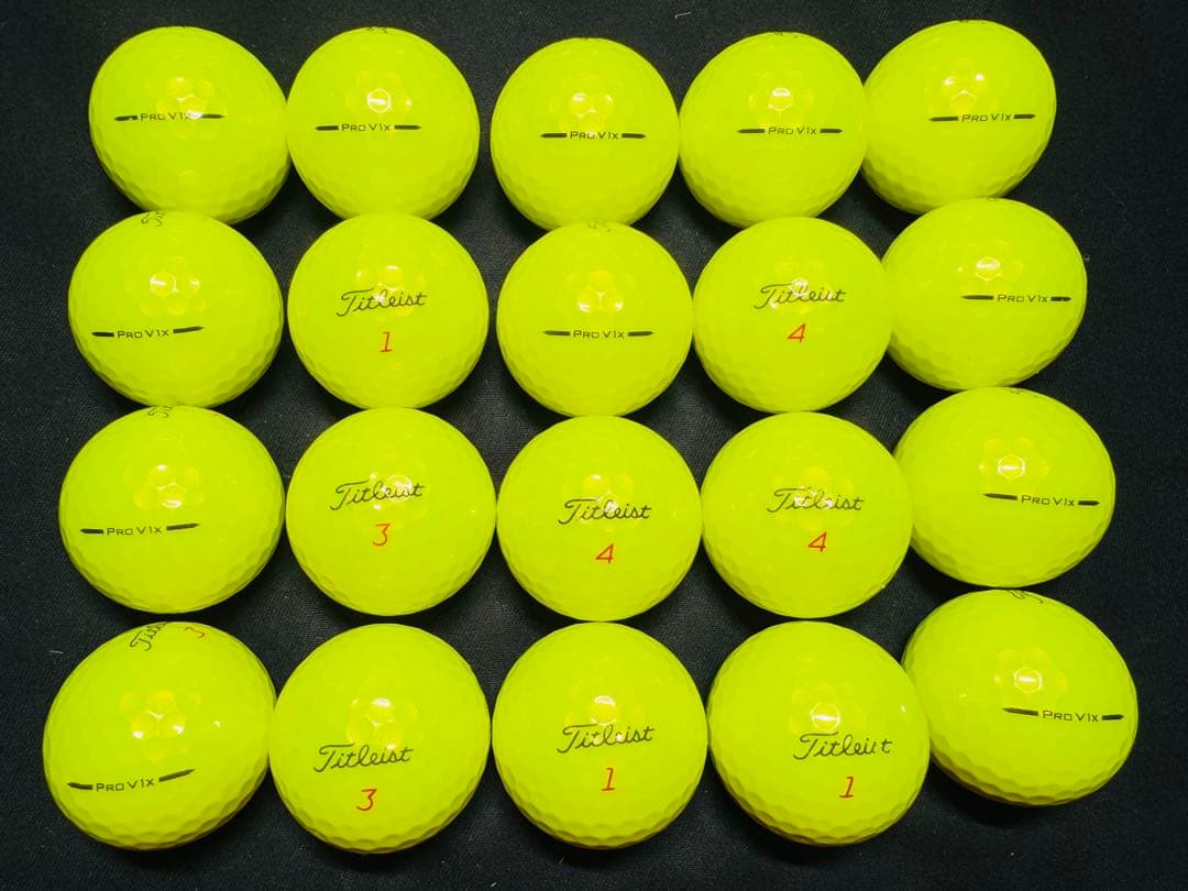 最新 タイトリストPRO V1X 2025年モデル 20個　　イエロー