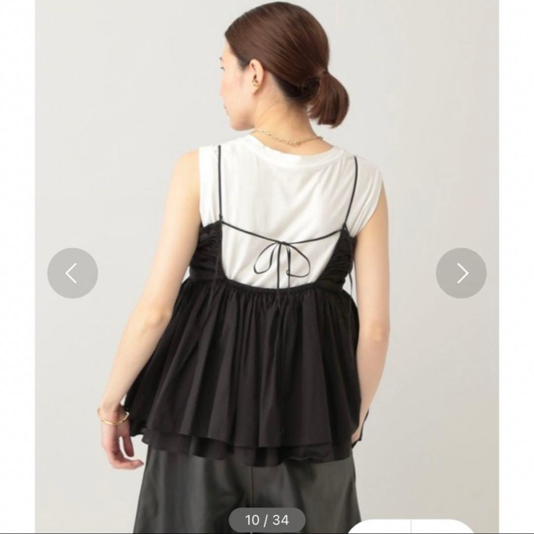 curensology レイヤードキャミソール ブラック