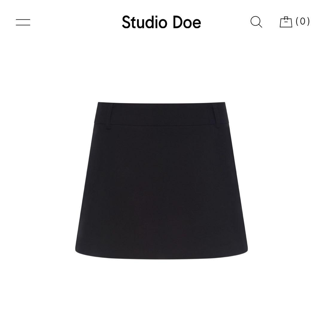 Studio Doe ミニスカート A-Line Short Skirt