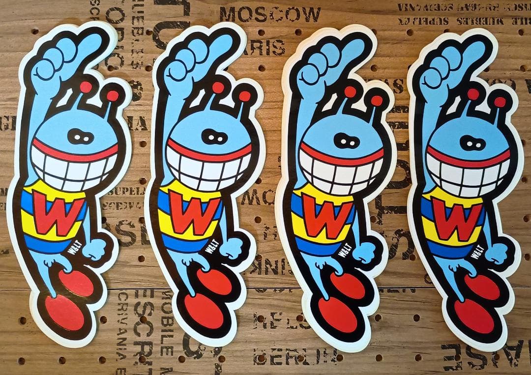 W.&L.T. ノベルティ 4点セット キーホルダー ステッカー パクパクくん