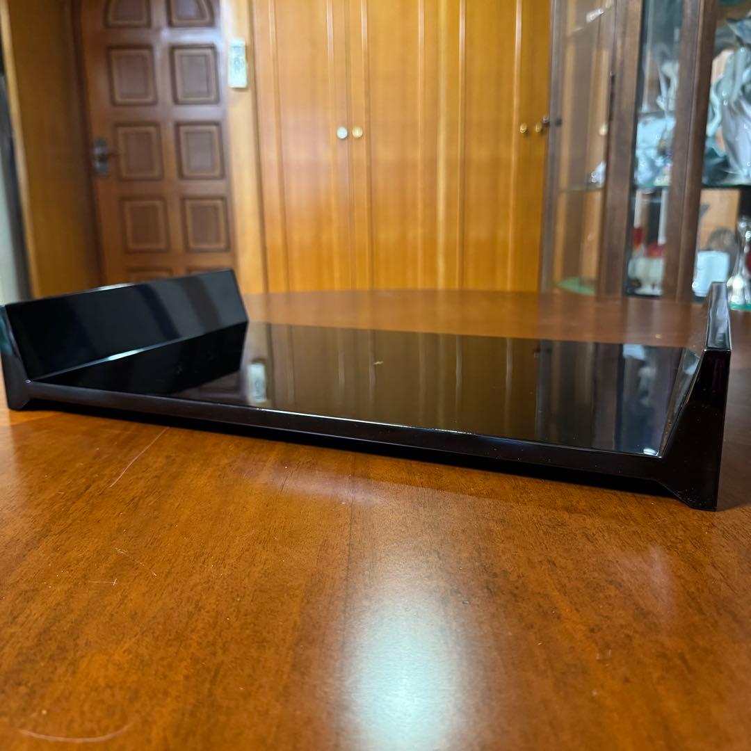 新品 輪島塗 慶塚 慶塚漆器 平卓 花台 敷板 漆器 漆 器 四角型 黒 共箱