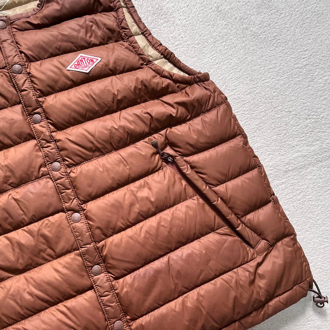 美品【DANTON/ダントン】ライトダウンベスト36 Mサイズ　インナーダウン