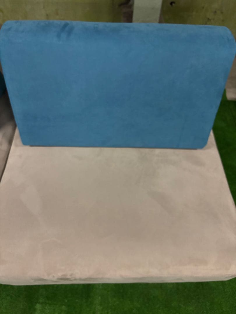 【美品】アイランドソファ 2個セット グレー ブルー