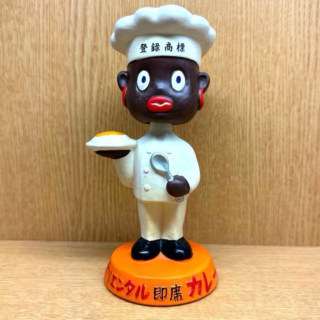 【オリエンタル坊や】　首振り人形　陶器製ツヤ消しver. 化粧箱付き