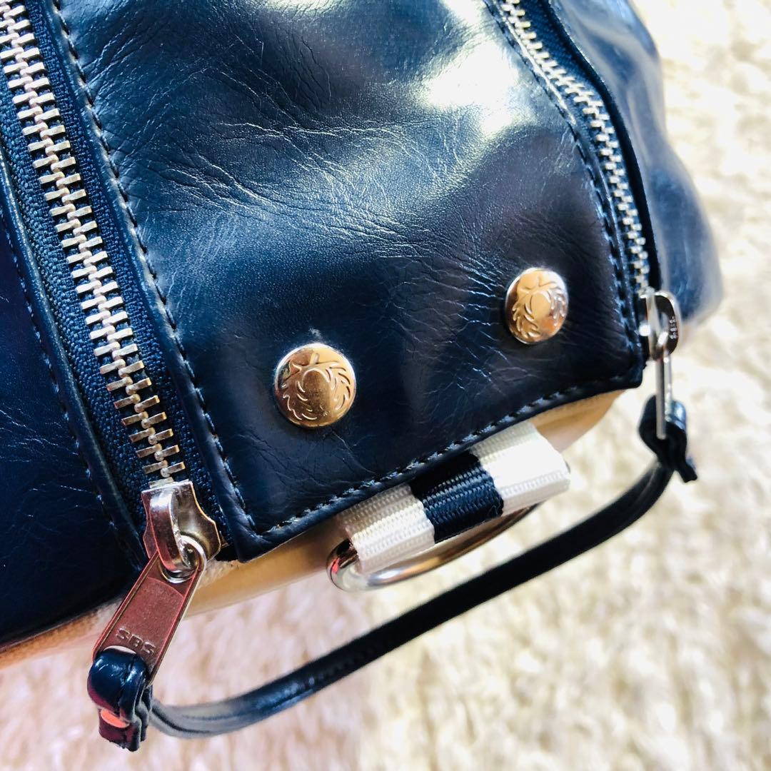 未使用✨フレッドペリー 2WAYボストンバック PVC 大容量 ネイビー 完売