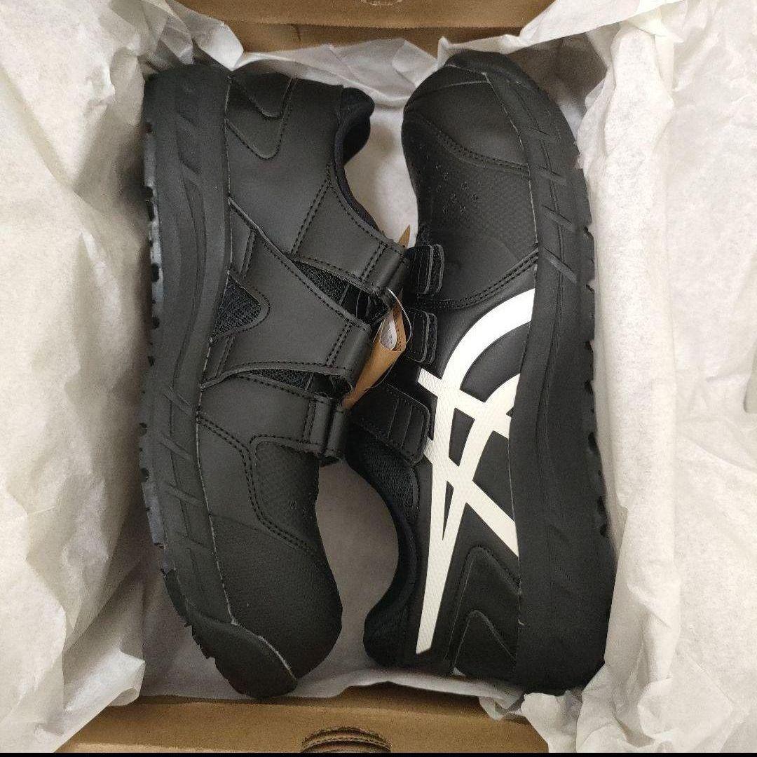 【新品未使用】アシックス WINJOB CP112 ブラック/ホワイト【安全靴】