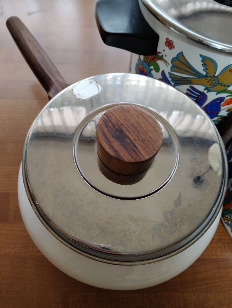 西ドイツ ビレロイ&ボッホ ASTA ホーロー両手鍋 片手鍋 3点セット