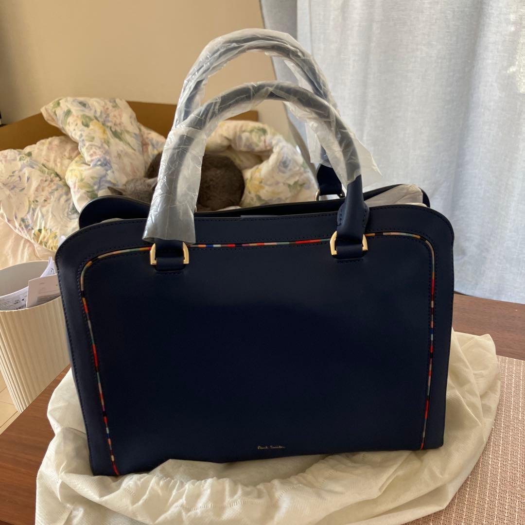 ポールスミス　新品未使用 ネイビー ビジネスバッグ 合成皮革