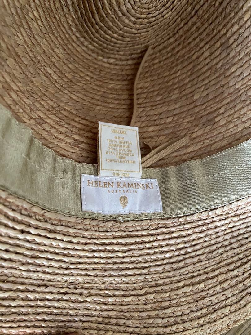 値下げ‼️HELEN KAMINSKI パナマハット　オレンジライン