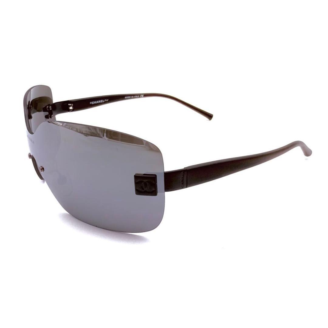 CHANEL シャネル　シールドレンズ　サングラス　ココマーク　リムレス
