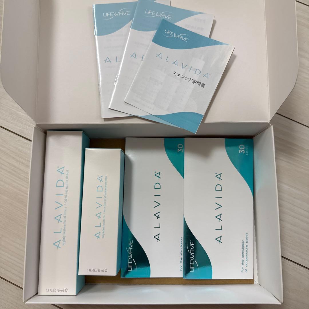 ALAVIDA フェイシャルクリームセット 30パッチ
