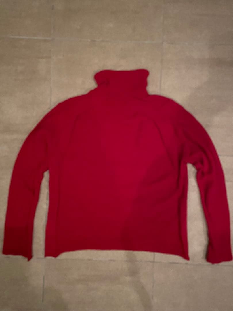 COMME des GARCONS HOMME PLUS ハイネックニット　赤