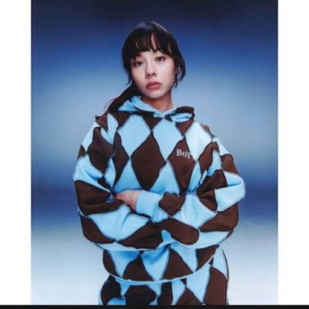 BOTT ダイヤモンドパターン パーカー