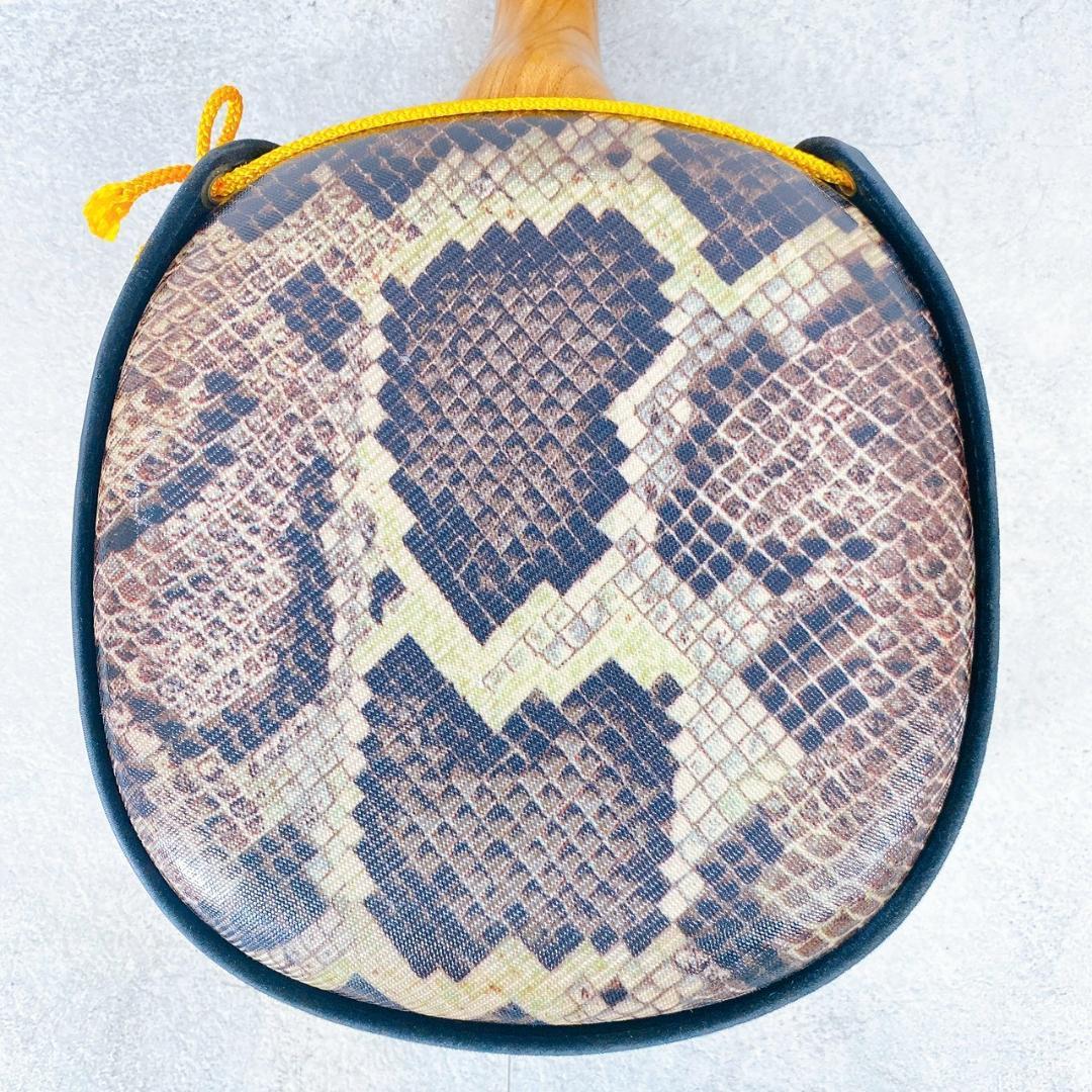 三線 沖縄三線 伝統楽器 人工皮 ケース付 入門用等