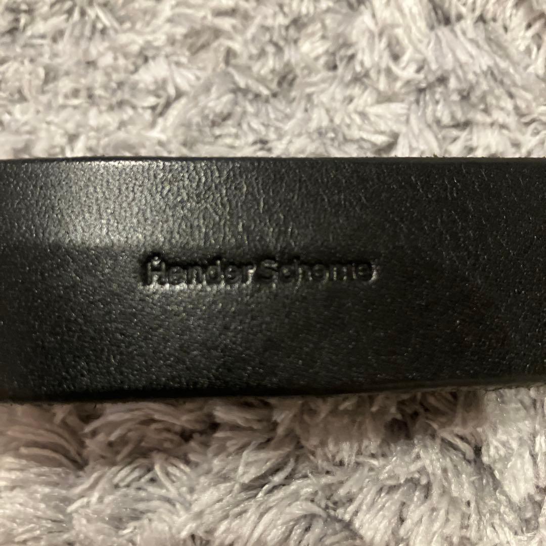 Hender Scheme 黒 レザー キーホルダー