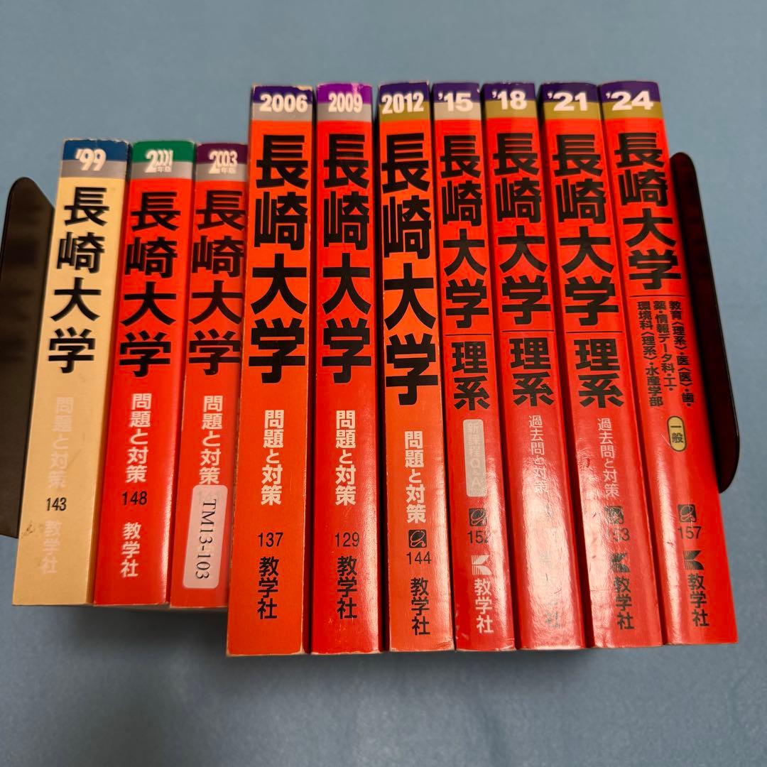 赤本　長崎大学　医学部　理系　1996年～2023年 28年分
