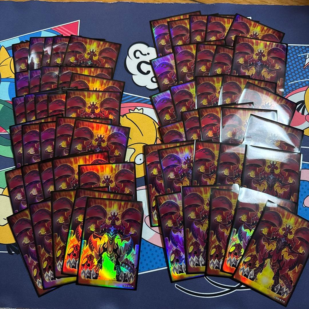 遊戯王　スカーレッド・スーパーノヴァ・ドラゴン　スリーブ　60枚　未使用