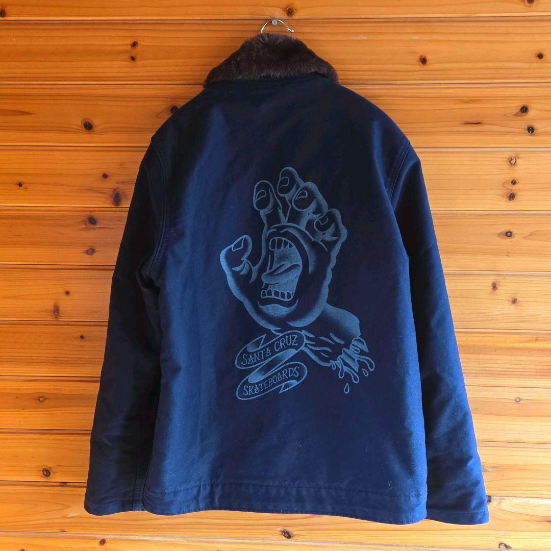 アルファ×サンタクルーズ N-1デッキジャケット ミリタリー ボア ネイビー M