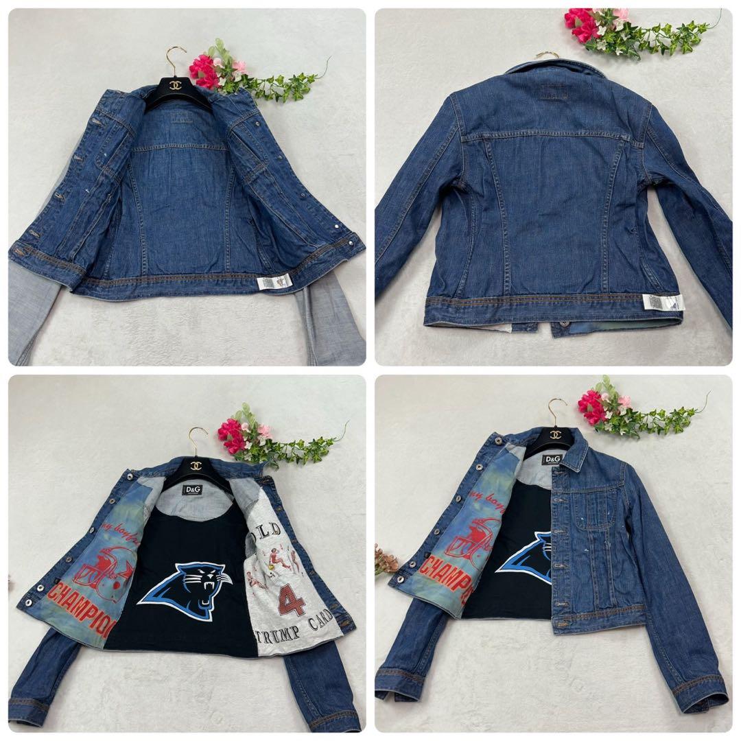 K156 S ドルチェアンドガッバーナ Y2K デニムジャケット レディース
