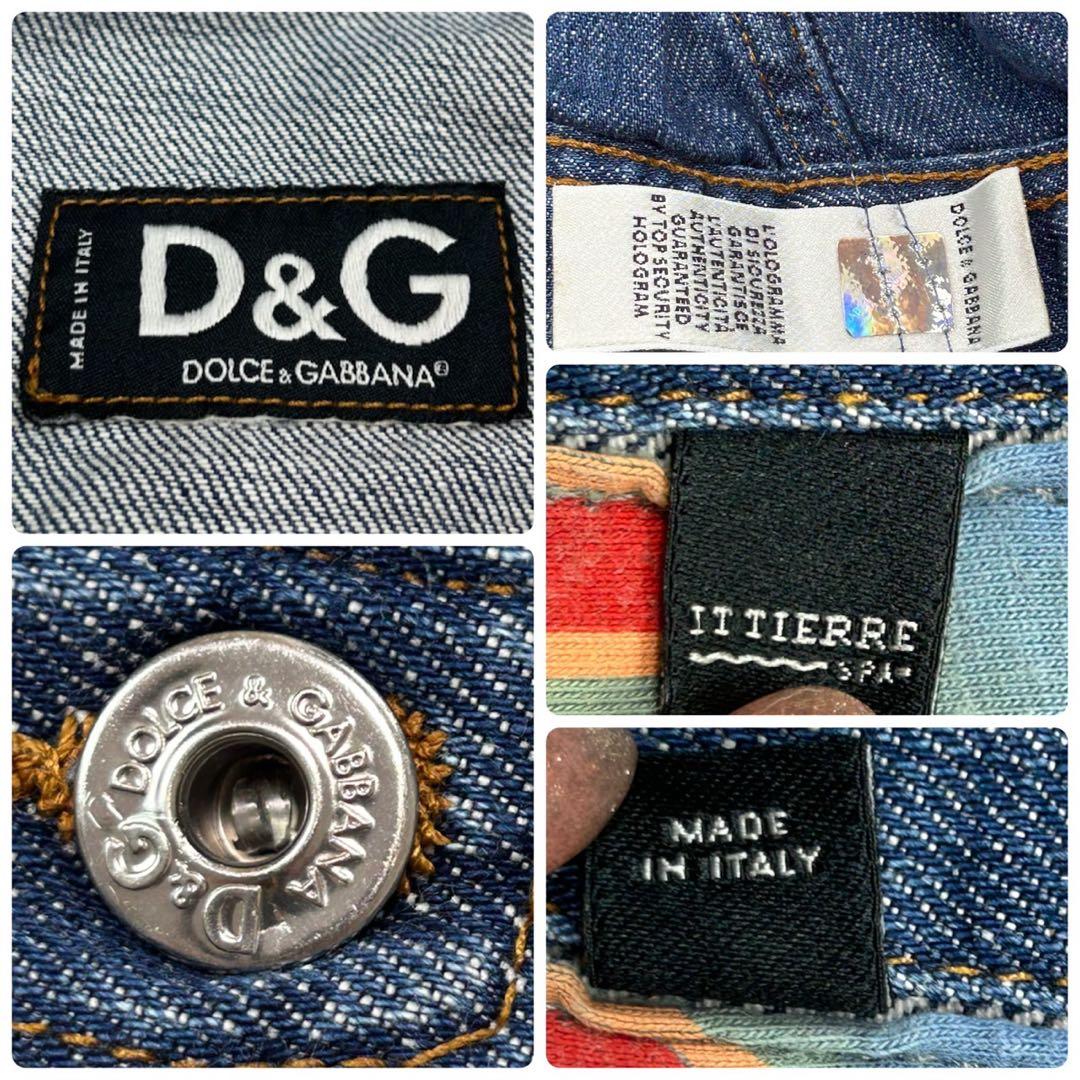 K156 S ドルチェアンドガッバーナ Y2K デニムジャケット レディース