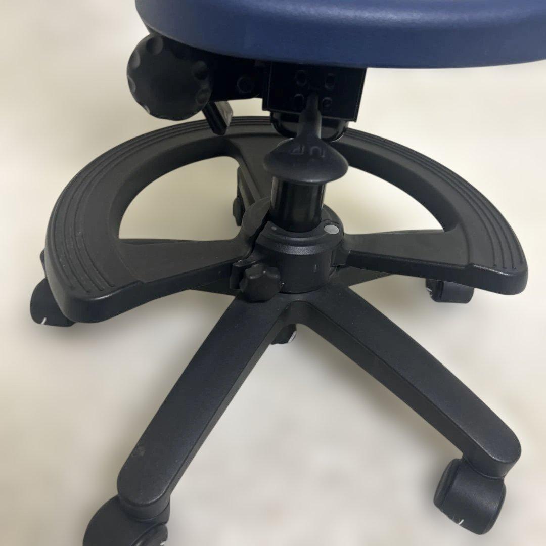 【美品】ayurchair アーユルチェア オクトパス ブルー　足置き