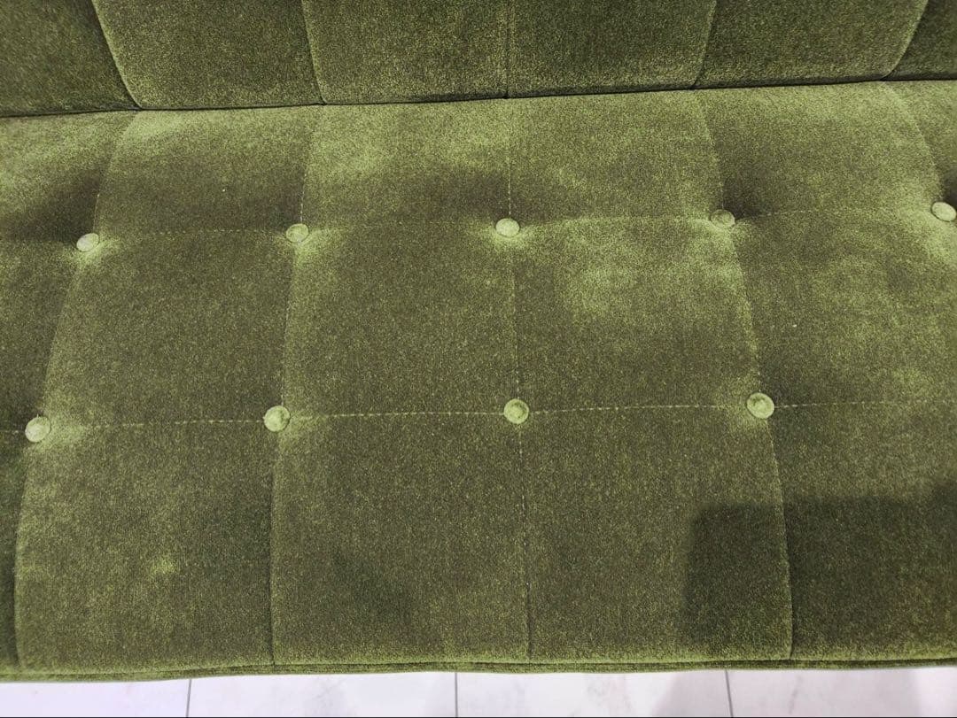 karimoku カリモク60Kチェア2シーター　モケットグリーン