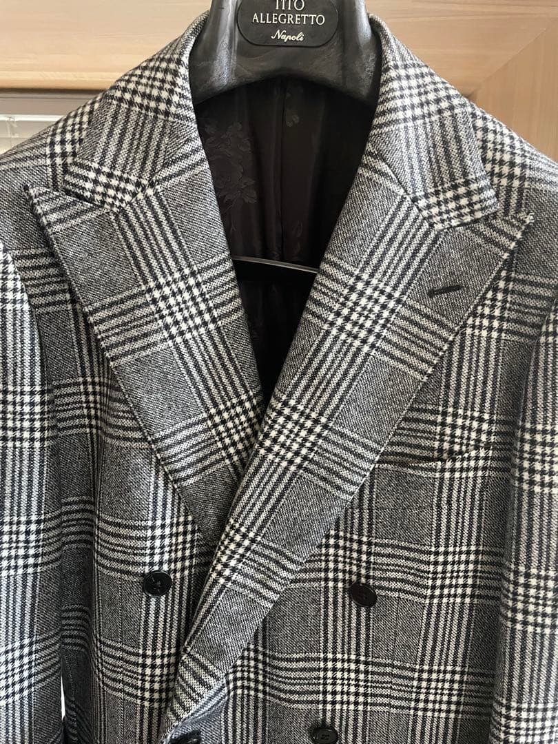 【美品】ユニバーサルランゲージ　オーダー　ダブルブレストジャケットM