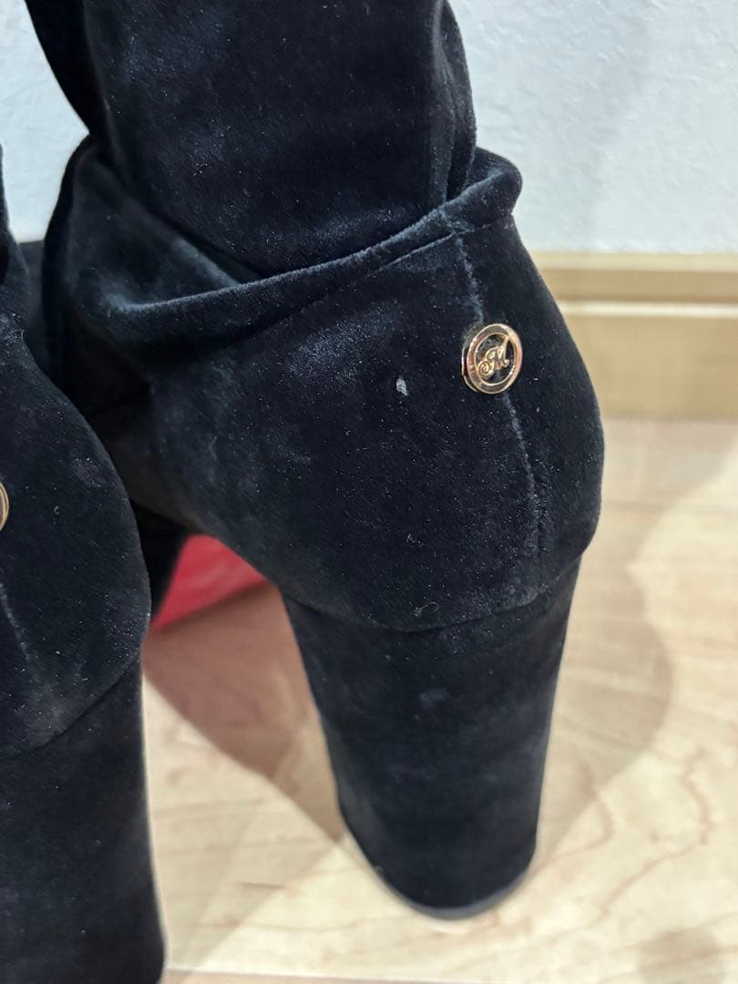 ミシェルマカロンニーハイブーツ ブラック サイズM