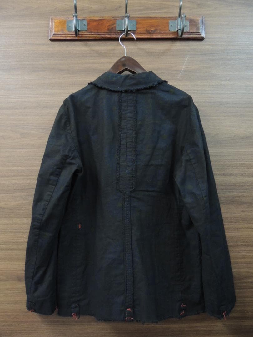 ケイシーヴィダレンク オーバーダイ 製品染め 総柄 2B テーラード ジャケット