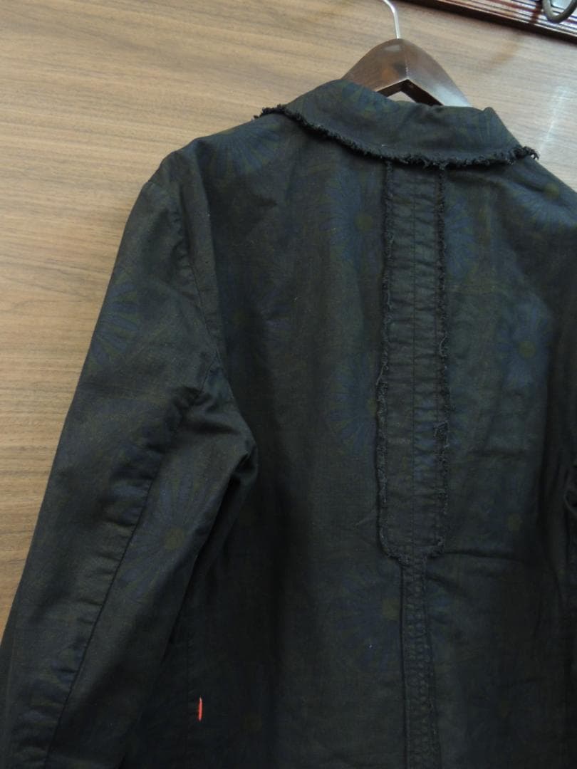 ケイシーヴィダレンク オーバーダイ 製品染め 総柄 2B テーラード ジャケット