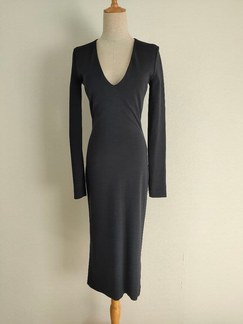 ★ ディースクエアード イタリア製 Vネック 羊毛 タイト ワンピース